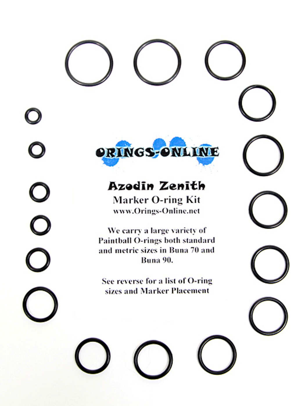 Azodin Zenith Marker O-ring Kit